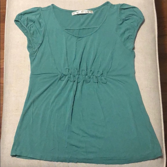 Max Studio Green Top - Picture 1 of 4